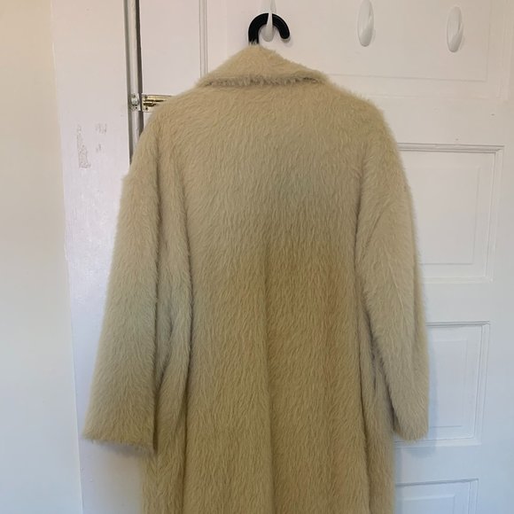 Choosy Faux Fur Knee-Length Coat - Picture 2 of 2